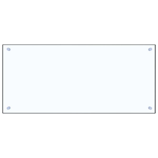 vidaXL Stänkskydd transparent 90x40 cm härdat glas -  Köksverktyg & köksgeråd