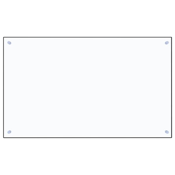 vidaXL stænkplade 100x60 cm hærdet glas gennemsigtig -  Køkkenredskaber