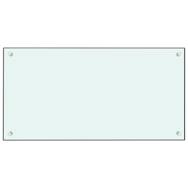vidaXL Keittiön roiskesuoja valkoinen 80x40 cm karkaistu lasi -  Keittiö- & ruokailuvälineet