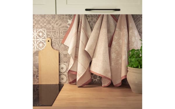 Sæt med Provence køkkenklude, 3 dele, pink Zwoltex