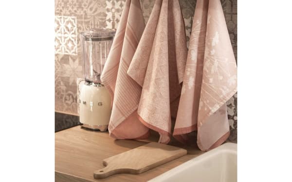 Sæt med Provence køkkenklude, 3 dele, pink Zwoltex
