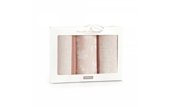Sæt med Provence køkkenklude, 3 dele, pink Zwoltex