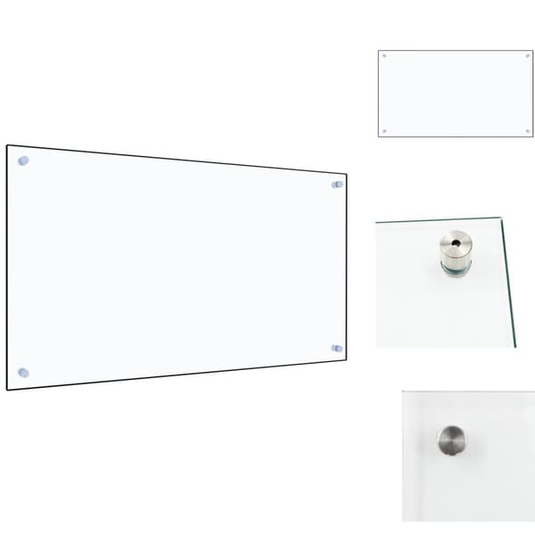 Køkkenredskaber - Living stænkplade 90x50 cm hærdet glas gennemsigtig