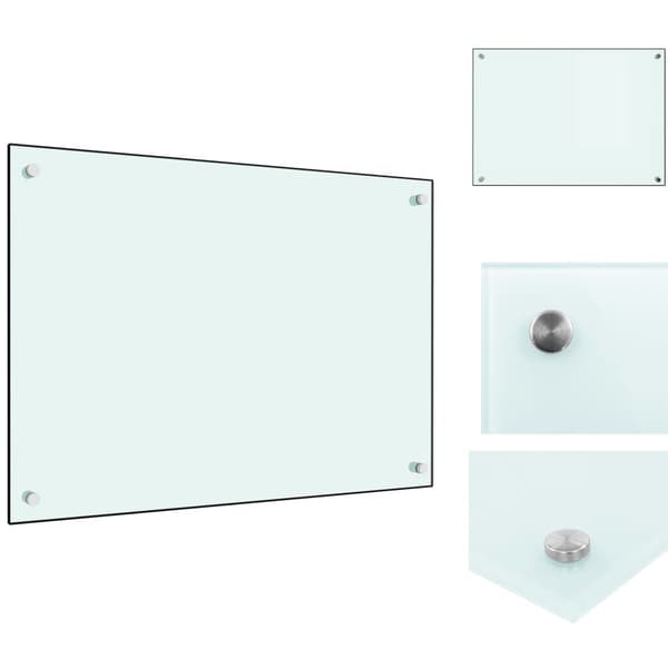 Køkkenredskaber - Living stænkplade 70x50 cm hærdet glas hvid