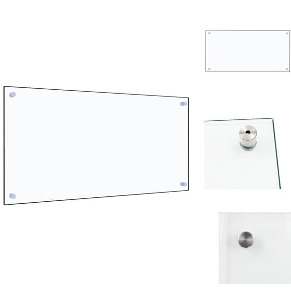 Køkkenredskaber - Living stænkplade 80x40 cm hærdet glas gennemsigtig