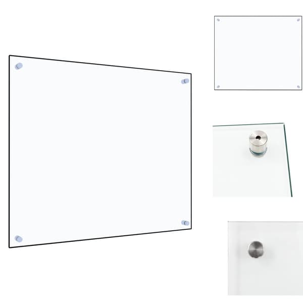 Køkkenredskaber - Living stænkplade 70x60 cm hærdet glas gennemsigtig