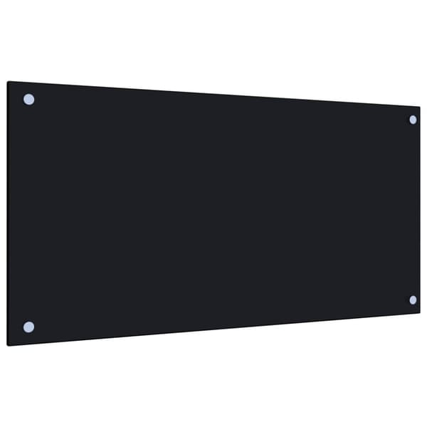 Stänkskydd svart 80x40 cm härdat glas - Stänkskydd - Stänk Skydd - Home & Living