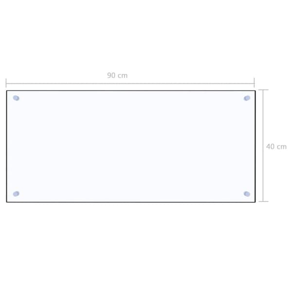 Stänkskydd transparent 90x40 cm härdat glas - Stänkskydd - Stänk Skydd - Home & Living