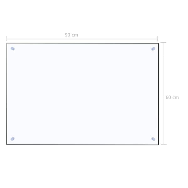Stänkskydd transparent 90x60 cm härdat glas - Stänkskydd - Stänk Skydd - Home & Living