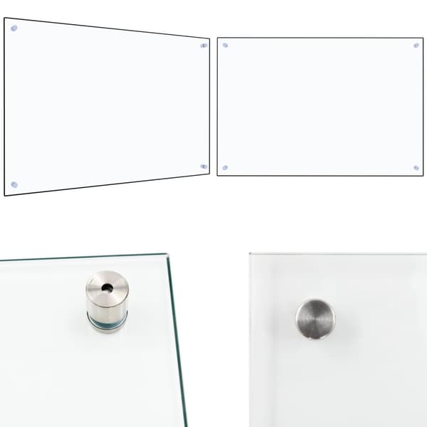 Stænkplade 90x60 cm hærdet glas gennemsigtig - Stænkplade - Stænkplader - Home & Living