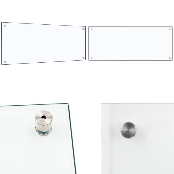 Stænkplade 100x40 cm hærdet glas gennemsigtig - Stænkplade - Stænkplader - Home & Living