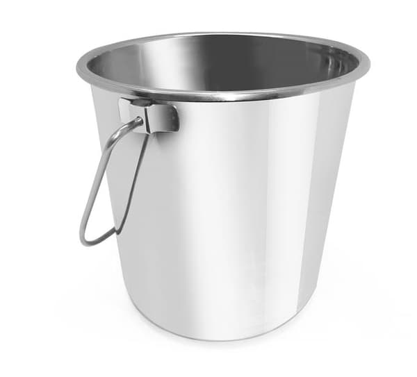 Rostfri hink 10L Grundvariant