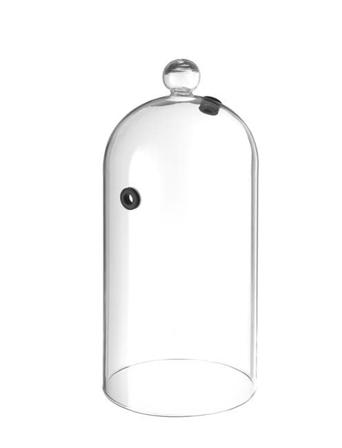 Glaskupol med ventilationshål, diameter 130 mm Grundvariant