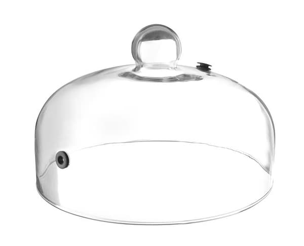 Glaskuppel med ventilationshul, diameter 260 mm