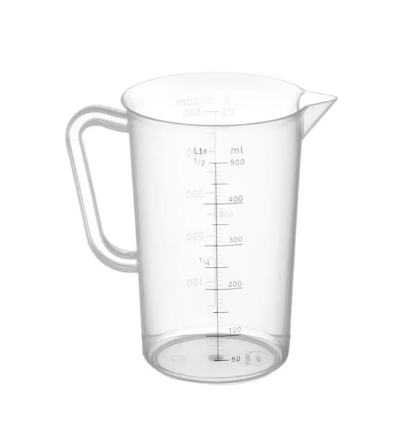 Måttkopp i polypropen med 5 liters våg