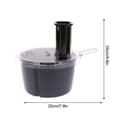 Pikkukuva 3 / 4: Kulho, jossa leikkuri ja kansi Thermomix TM5 / TM6 -malleihin