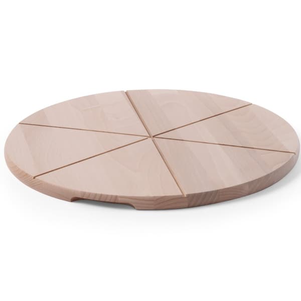 Pizzaskærebræt i træ 35 cm - Hendi 505557