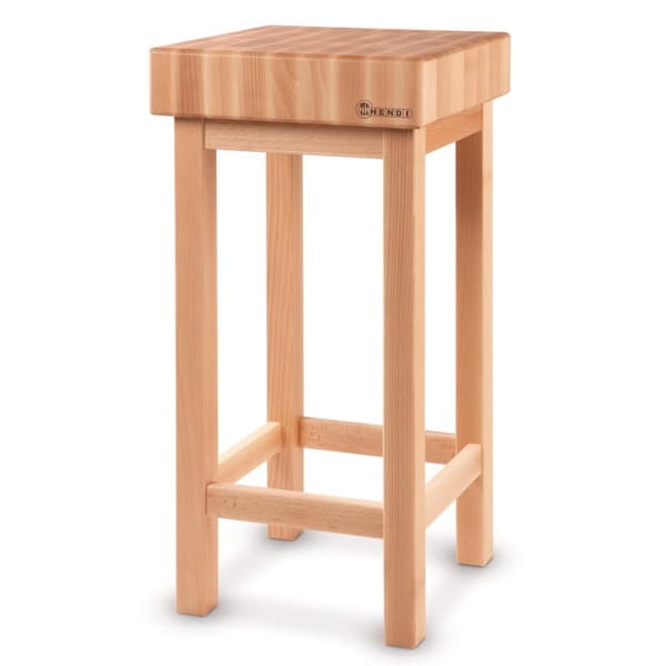 Slaktblock av trä på bas, höjd 110 mm - Hendi 505618