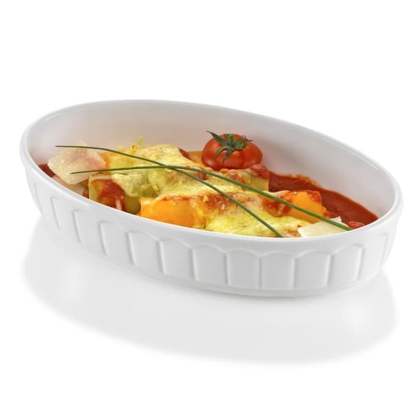 RUSTICA posliininen soikea uunivuoka 245x145x55mm - Hendi 786338