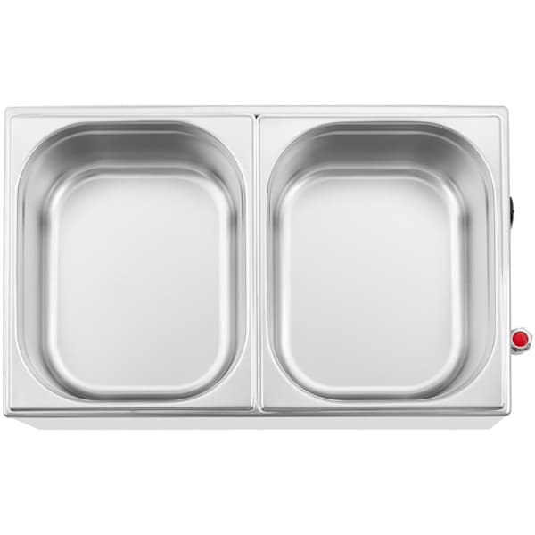 Bain-marie elvarmer med vandhane 2 x GN 1/2 600 W