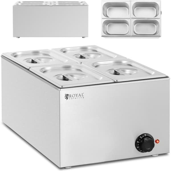 Bain marie elvarmer 4 x GN 1/4 640 W