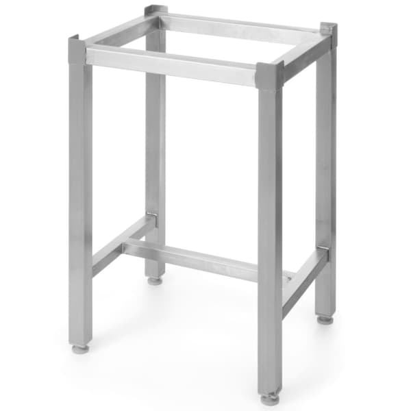 Butcherblock tillverkat av polyeten på bas av rostfritt stål 500 x 400 x 830 mm - Hendi 505144