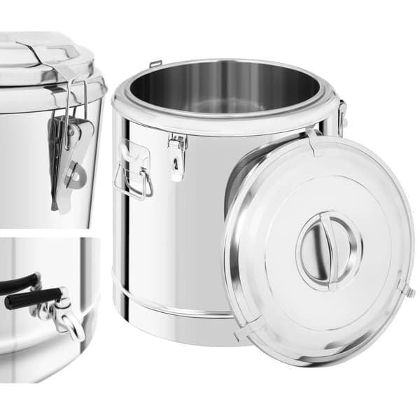 Catering termospullo hanalla juomien kuljetukseen, teräs, 50L