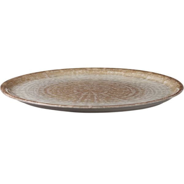 Kreta pizzatallerken lavet af slidstærkt porcelæn. 330 x 18 mm - sæt med 6 stk.
