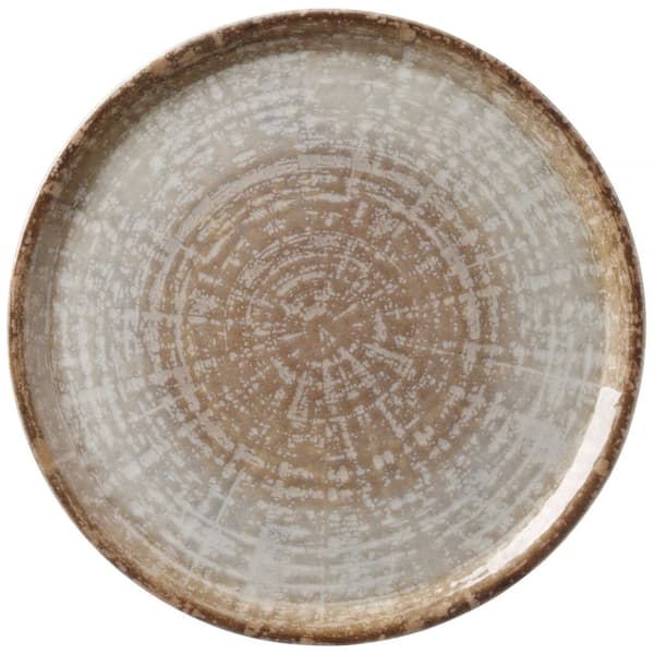 Kestävästä posliinista valmistettu Kreeta pizzalautanen. 330 x 18 mm - sarja 6 kpl.