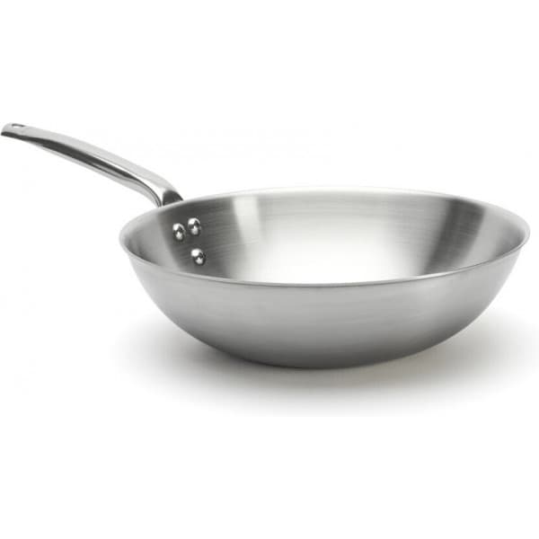 De Buyer Alchimy wokpande, 32 cm, rustfrit stål