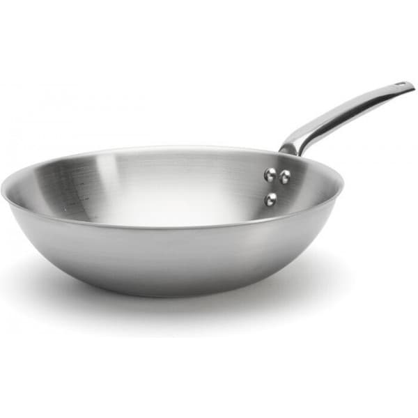 De Buyer Alchimy wokpande, 32 cm, rustfrit stål