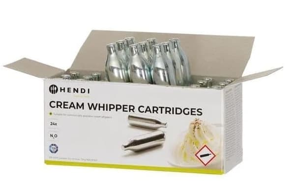 N2O gas patroner til HENDI-sifon 24 stk - universelle