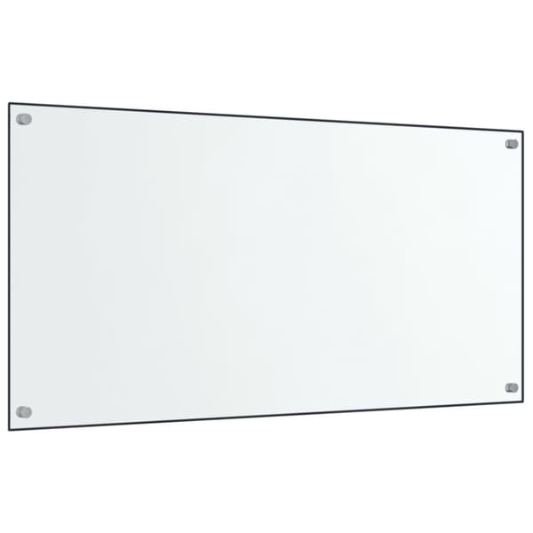 Keittiön roiskesuojat 2 kpl läpinäkyvä 80x50 cm karkaistu lasi