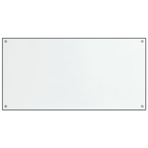 stænkplader 2 stk. 80x40 cm hærdet glas gennemsigtig