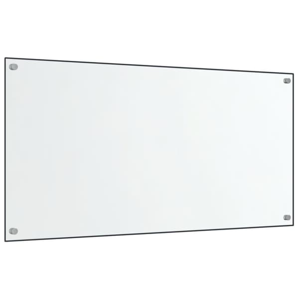 stænkplader 2 stk. 80x40 cm hærdet glas gennemsigtig
