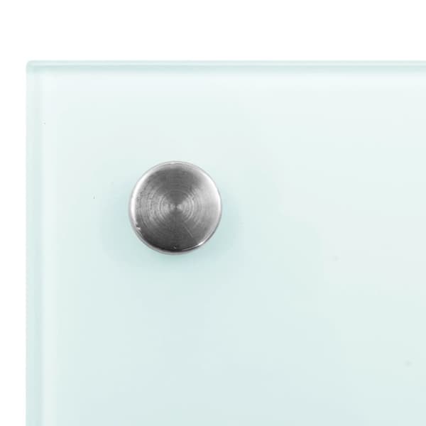 stænkplader 2 stk. 80x40 cm hærdet glas hvid