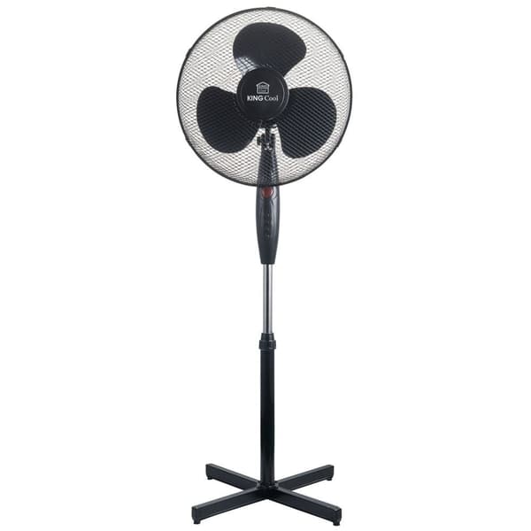 KINGCOOL 40CM 40W GOLVFL�KT KC-2125 SVART MESH
