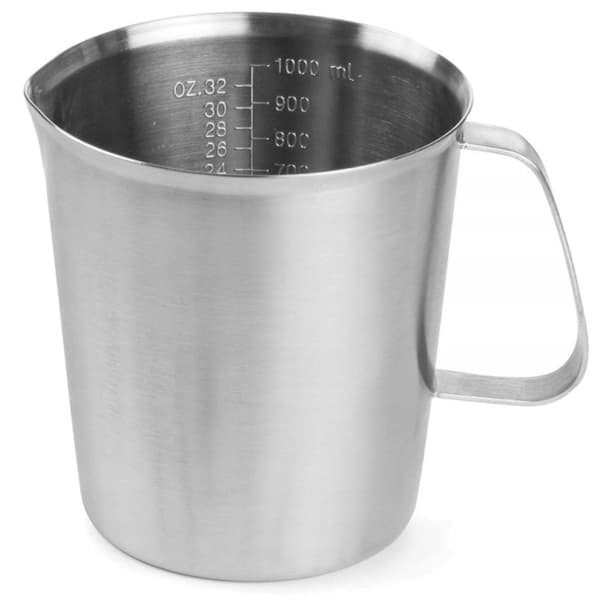 Keittiön mittakuppi ruostumattomasta teräksestä 0,5 l - Hendi 516102