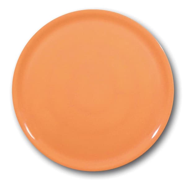 Slidstærk Speciale pizzatallerken i porcelæn, orange, 330 mm - sæt med 6 stk.