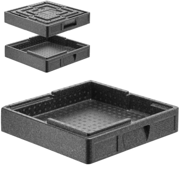 Termisk cateringbehållare för transport av mat SALTO, intern. 35x35x4,5cm 5L