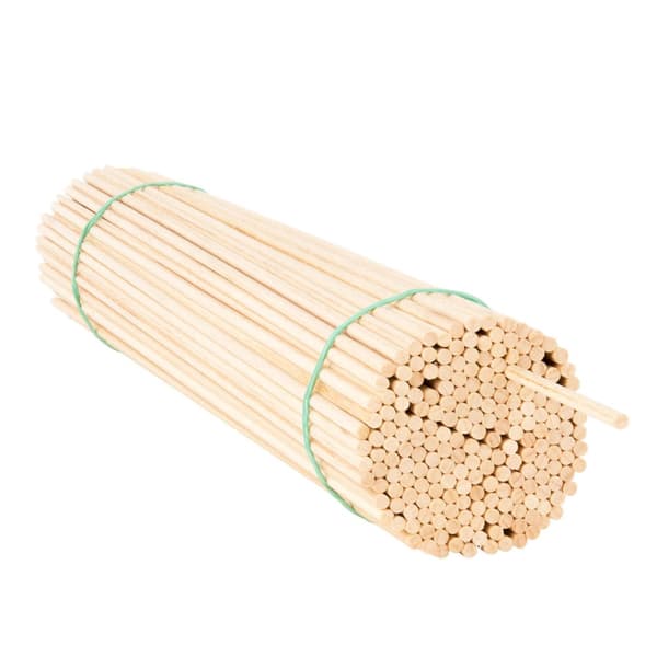 Flagpinde af træ til vimpler, 50 cm/5 mm, 100 stk