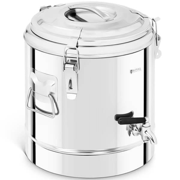Catering termospullo hanalla juomien kuljetukseen, teräs, 12L