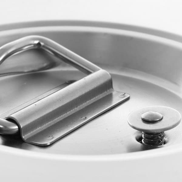 Lämpösäiliöterästä termospullo hanalla ruoan kuljetukseen 25L - Hendi 710234