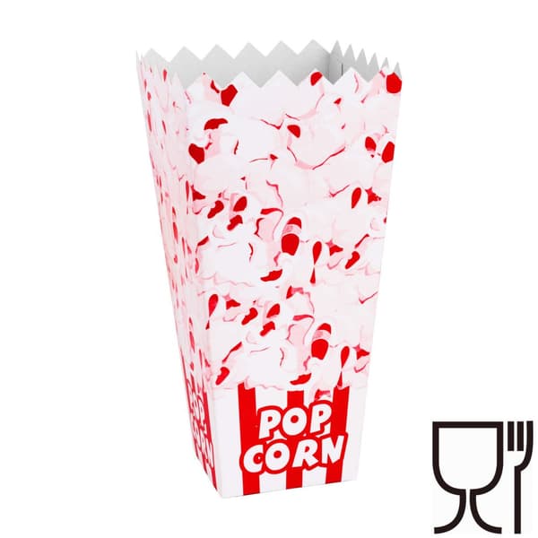 Kartong för PopCorn 7x22x10,5cm STOR 1,7L 100 st.
