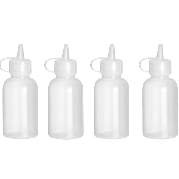 Mini sauce dispenser 50 ml diameter 35 x 100 mm - sæt med 4 stk.