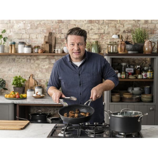 Tefal Jamie Oliver Cook's Classics HA-grytan med glaslock 26 cm/4,1 L, svart