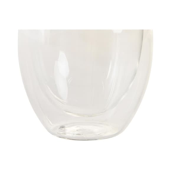 Glasset DKD Home Decor Transparent Glas Borosilikatglas 100 ml 2 Delar