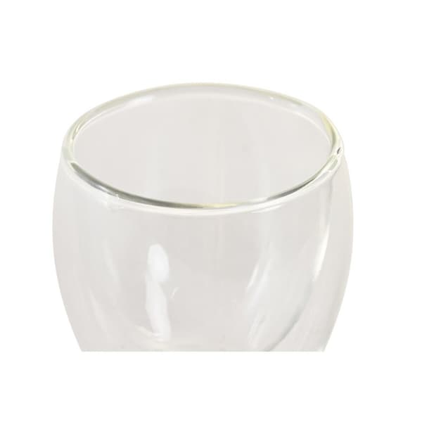 Glasset DKD Home Decor Transparent Glas Borosilikatglas 100 ml 2 Delar