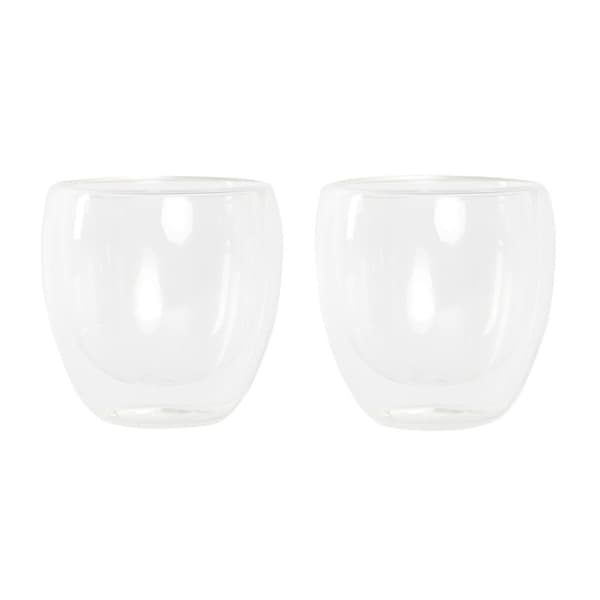 Glasset DKD Home Decor Transparent Glas Borosilikatglas 250 ml