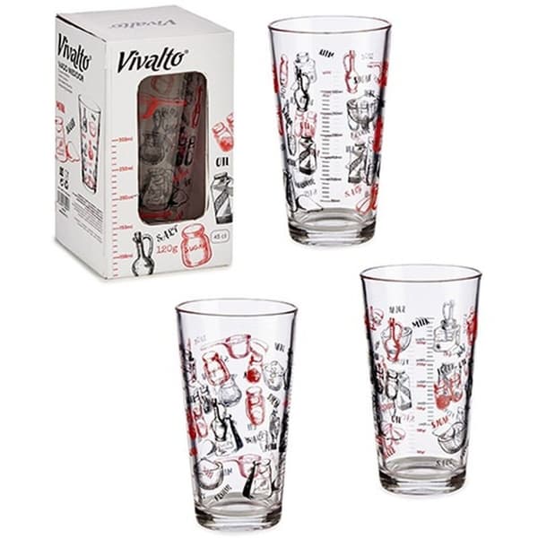 Mätbehållare Vivalto Recipe Glas 450 ml (36 antal)